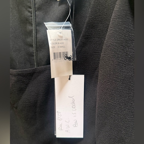 HELSI Crystal Bow Mini Dress in Black with Silver Accents Size XS NWT - Picture 7 of 7